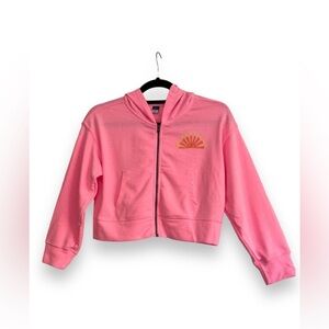 ☀️Old Navy Girls Zip-Front French Terry Crop Hoodie in Multiple Sizes